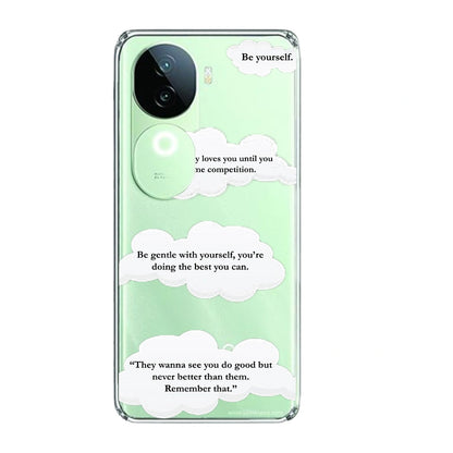 Quotes And Clouds - Clear Printed Silicone Case For IQOO Infographic