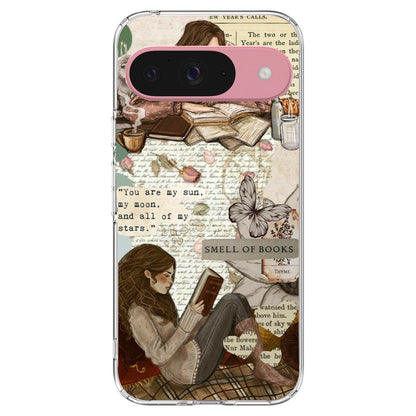 Book Collage - Printed Silicone Case For Google Pixel Infographic