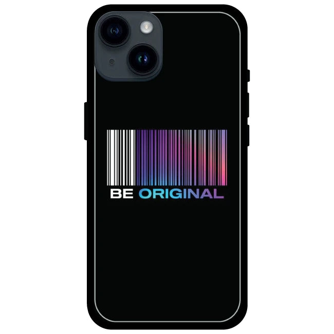 Be Original - Glossy Metal Silicone Case For Apple iPhone Models- Apple iPhone 15