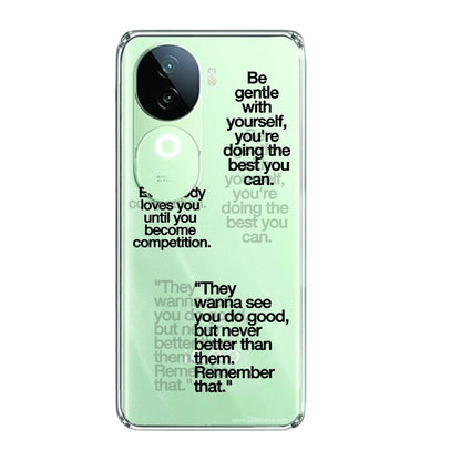 Motivational Quotes - Clear Printed Silicone Case For IQOO Infographic