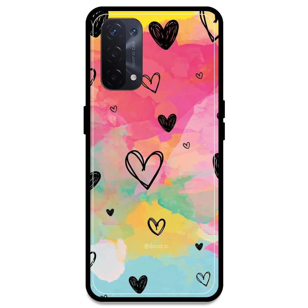 Hearts - Armor Case For Oppo Models Oppo A54