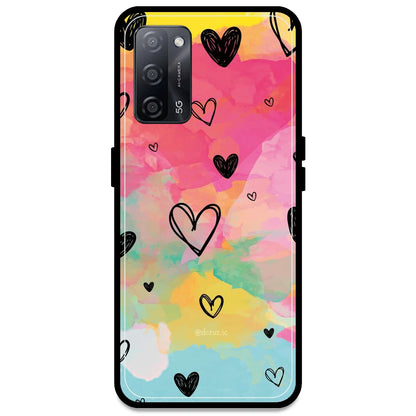 Hearts - Armor Case For Oppo Models Oppo A53s 5G