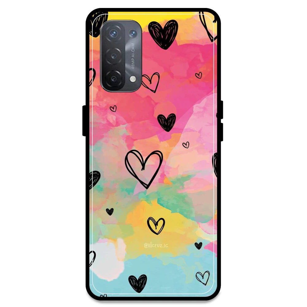 Hearts - Armor Case For Oppo Models Oppo A74 5G