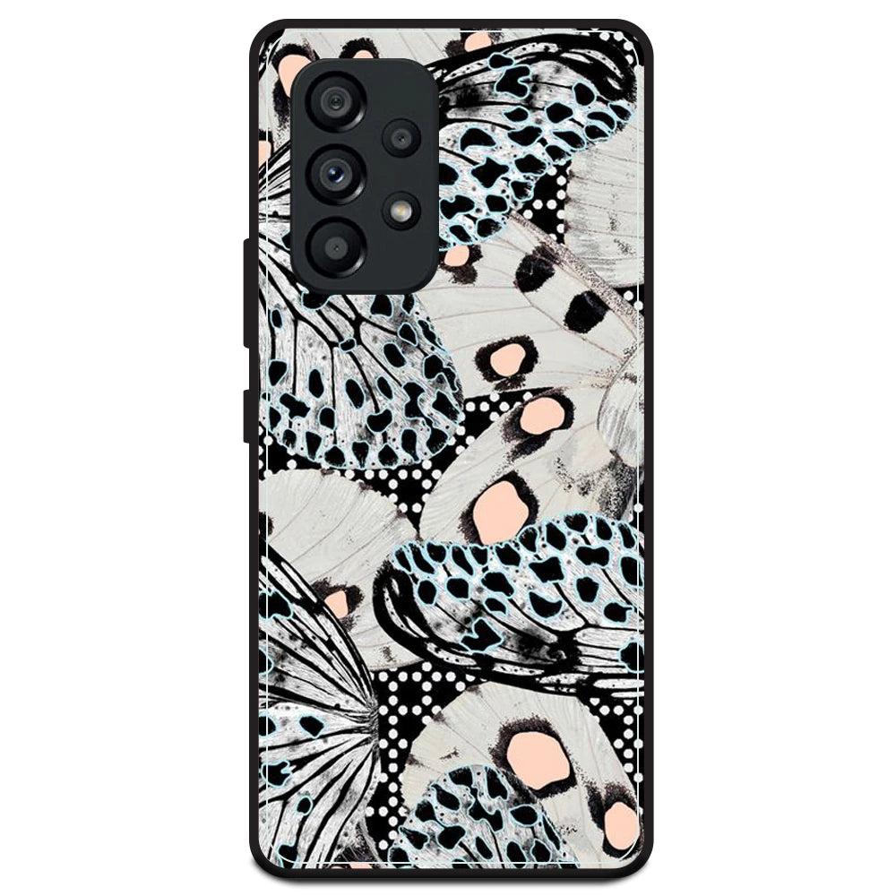 White Butterflies - Armor Case For Samsung Models Samsung A53 5G