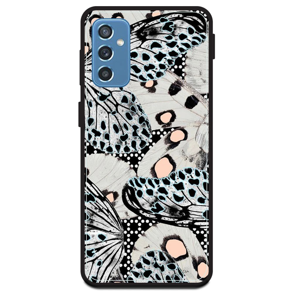 White Butterflies - Armor Case For Samsung Models Samsung Galaxy M52