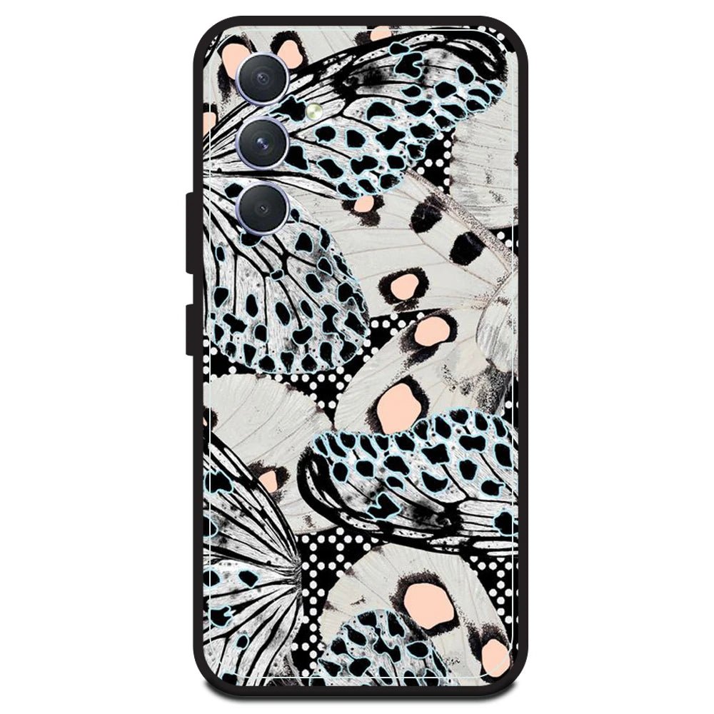 White Butterflies - Armor Case For Samsung Models Samsung A54 5G