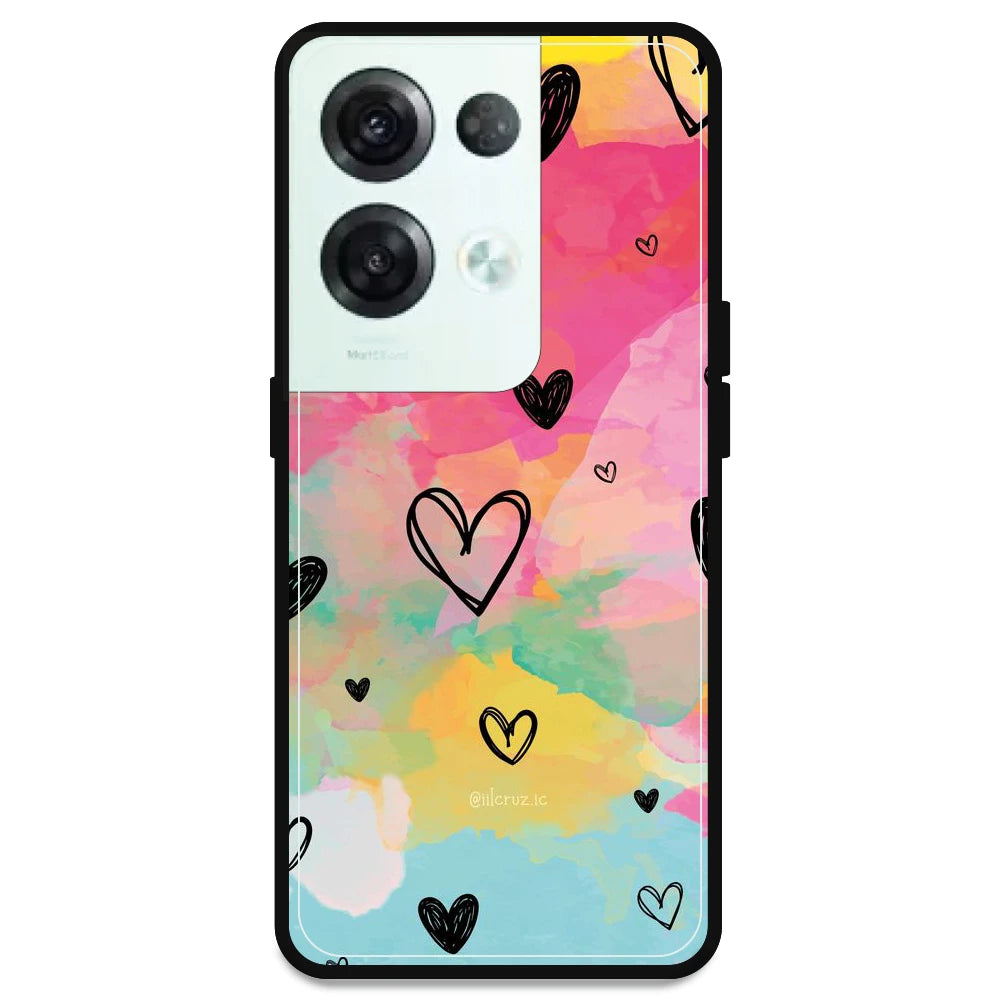 Hearts - Armor Case For Oppo Models Oppo Reno 8 Pro 5G