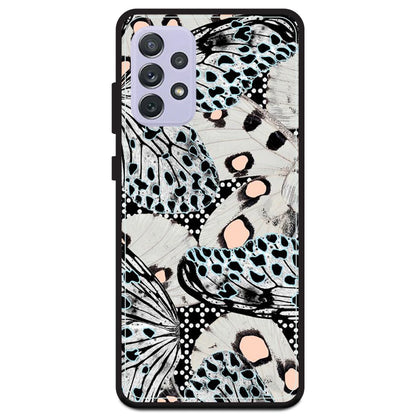 White Butterflies - Armor Case For Samsung Models Samsung A72