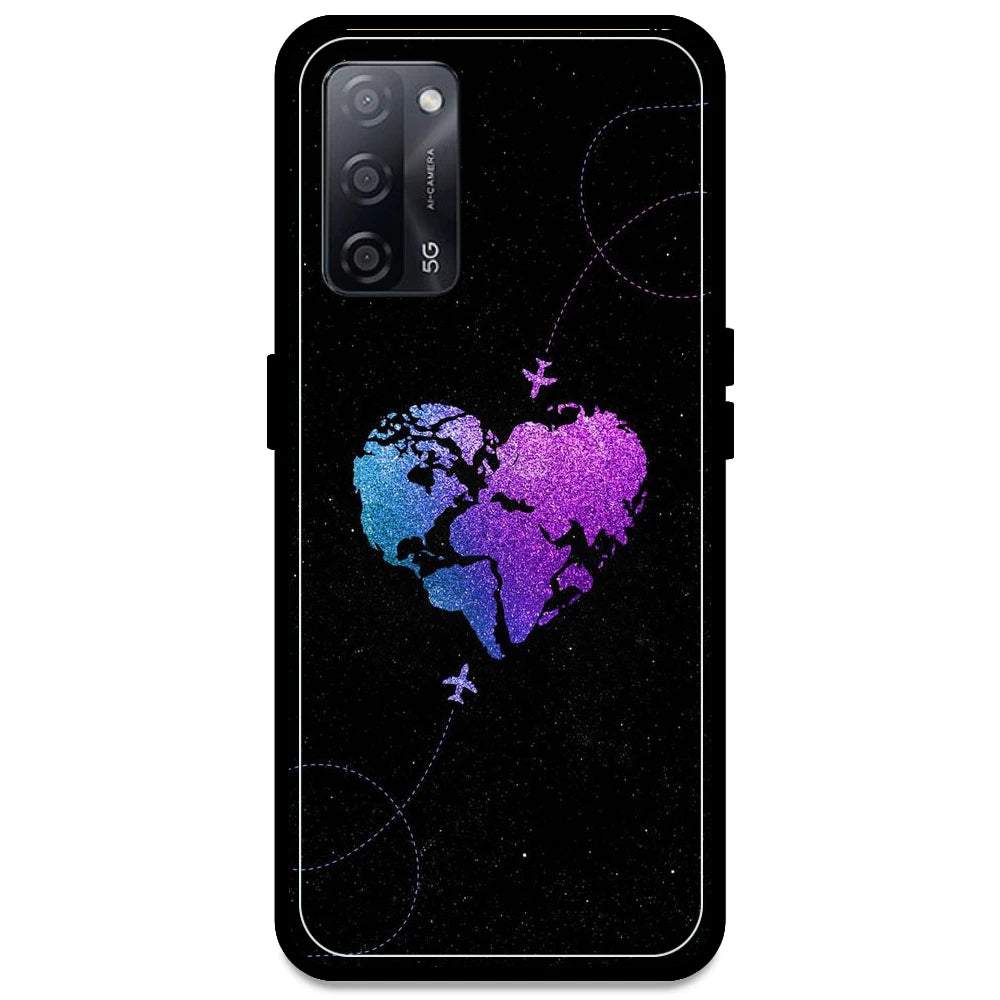 Travel Heart - Armor Case For Oppo Models Oppo A53s 5G