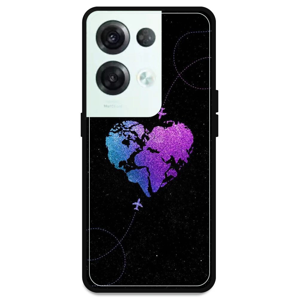 Travel Heart - Armor Case For Oppo Models Oppo Reno 8 Pro 5G