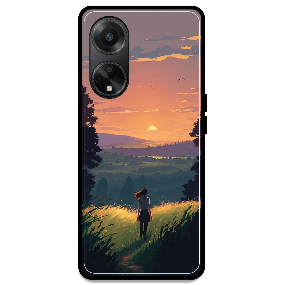 Girl & The Mountains - Armor Case For Oppo Models Oppo F23 5G