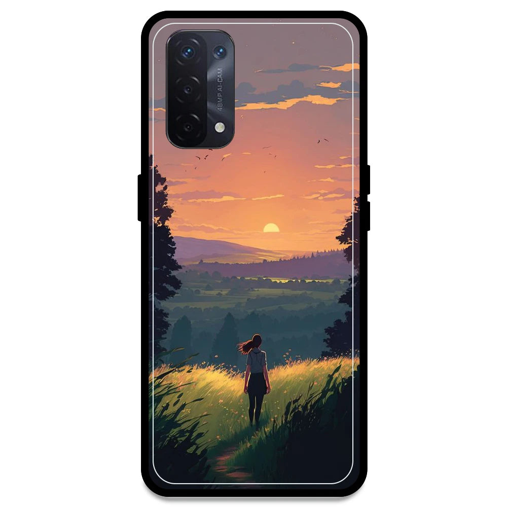 Girl & The Mountains - Armor Case For Oppo Models Oppo A54