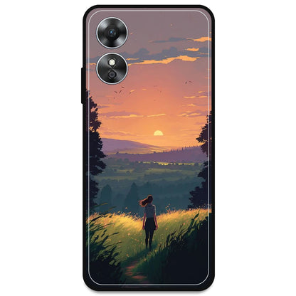 Girl & The Mountains - Armor Case For Oppo Models Oppo A17