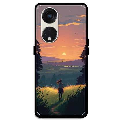 Girl & The Mountains - Armor Case For Oppo Models Oppo Reno 8T 5G