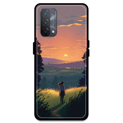 Girl & The Mountains - Armor Case For Oppo Models Oppo A74 5G