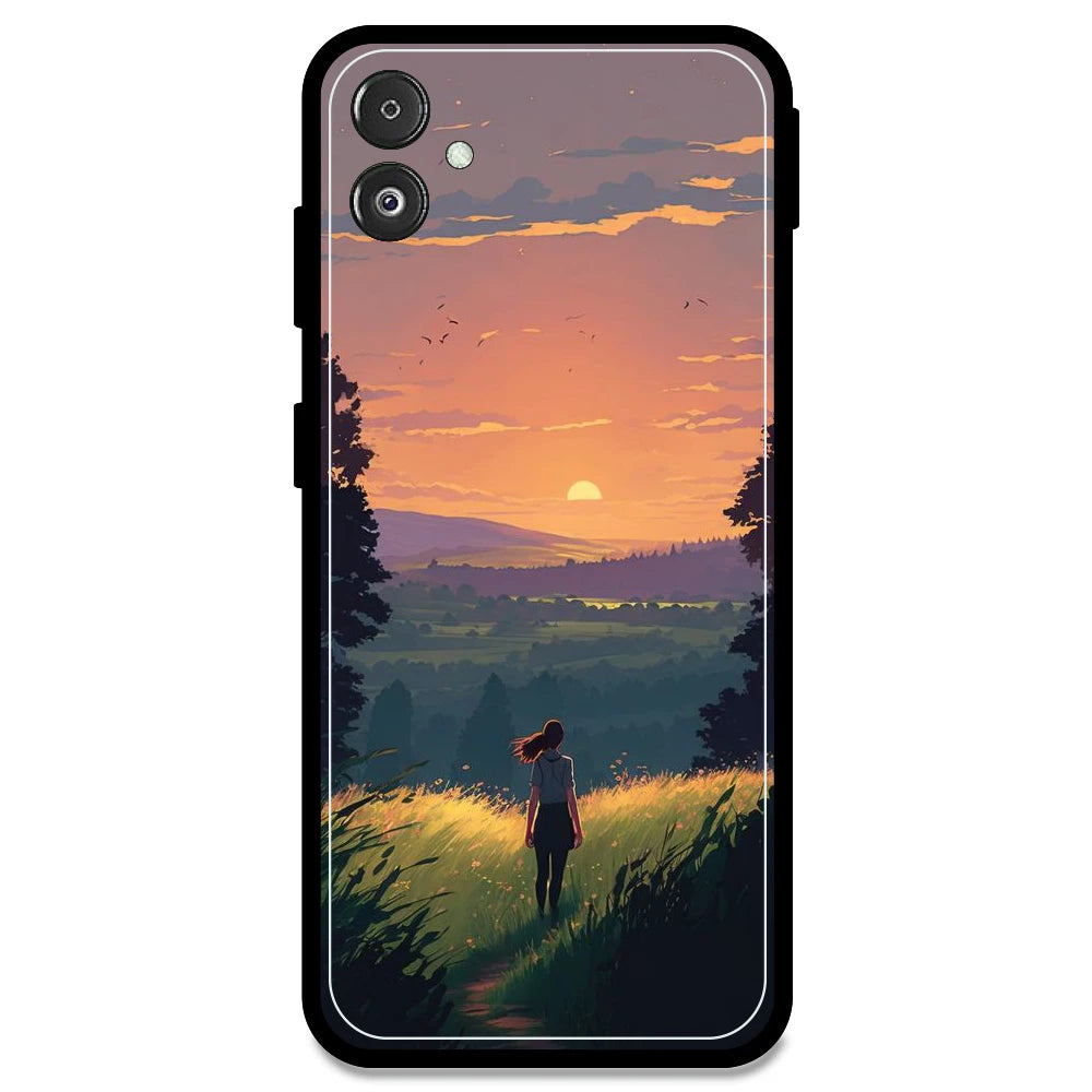 Girl & The Mountains - Armor Case For Samsung Models Samsung F14 5G