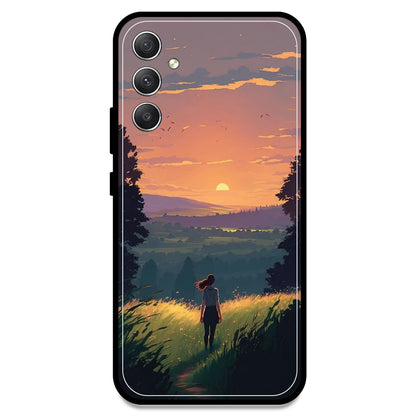 Girl & The Mountains - Armor Case For Samsung Models Samsung A34 5G