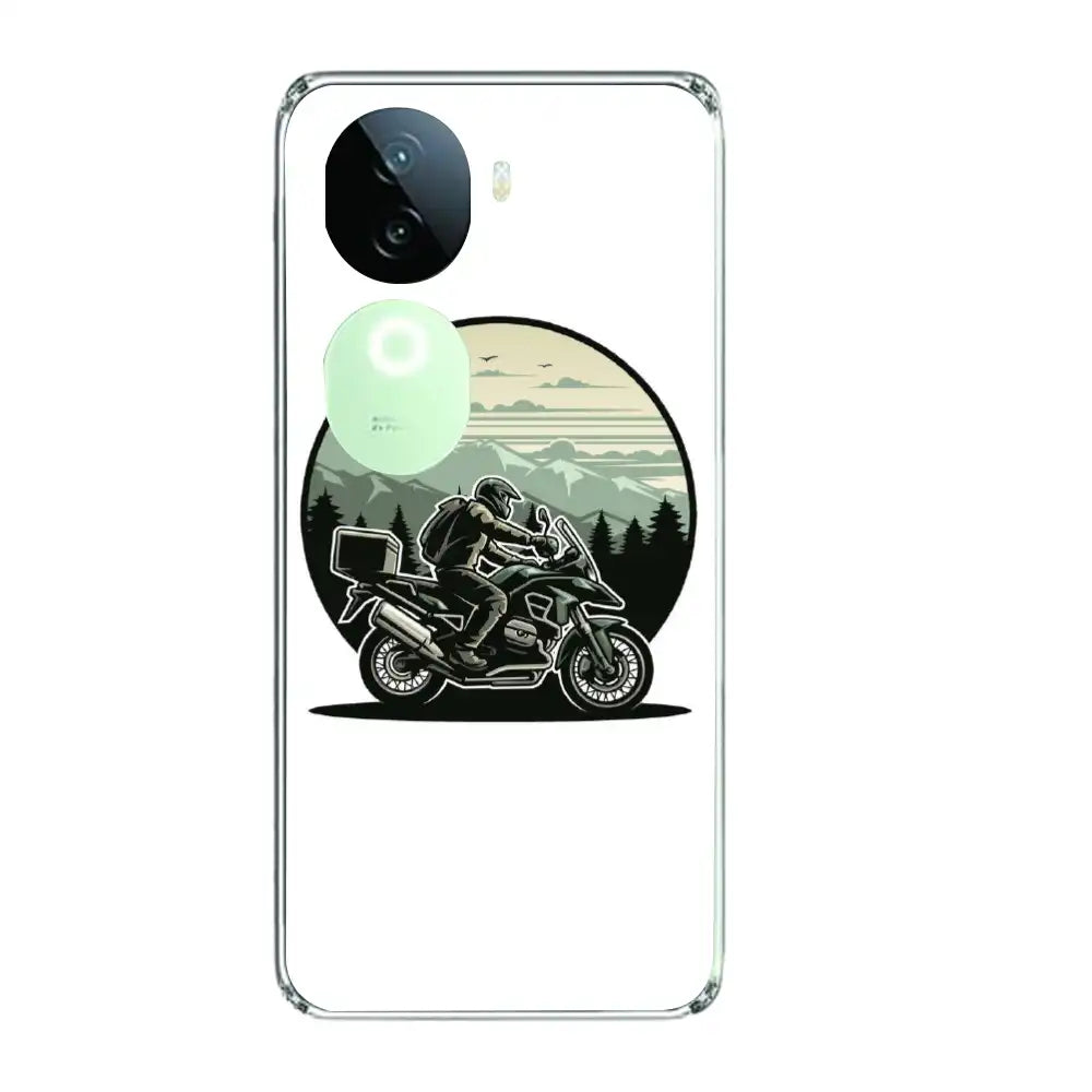 Biker - Printed Silicone Case For IQOO Infographic