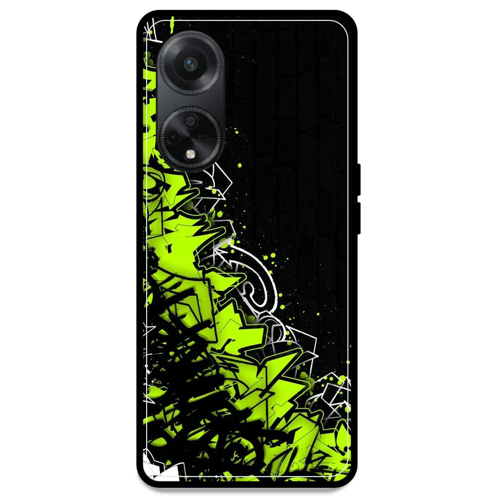 Green Graffiti - Armor Case For Oppo Models Oppo F23 5G