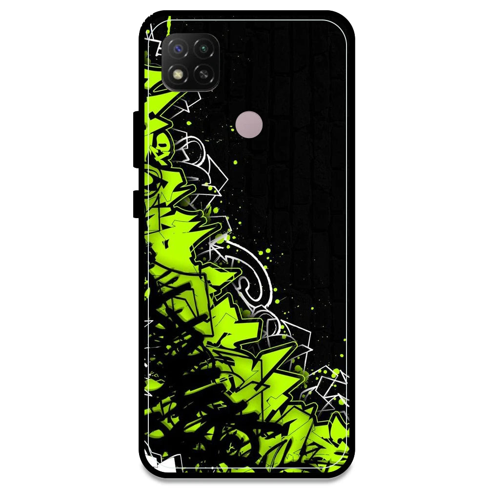 Green Graffiti - Armor Case For Redmi Models Redmi Note 9C