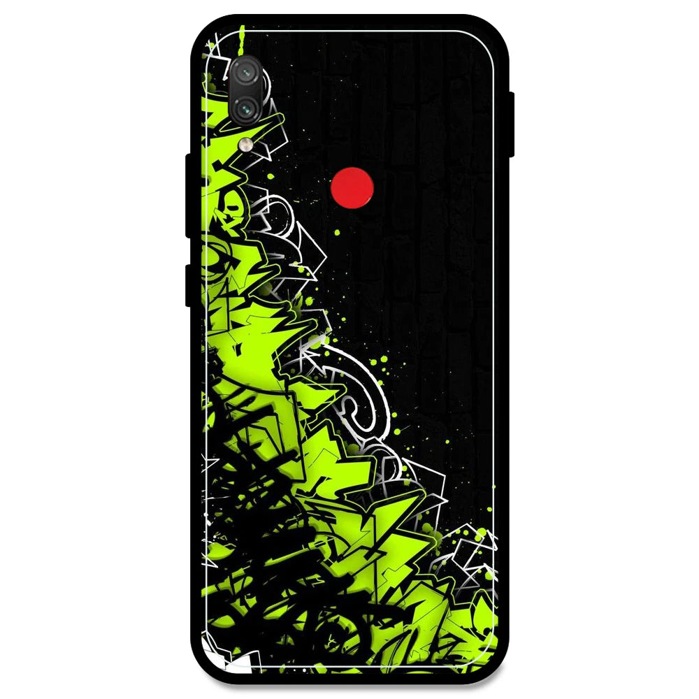 Green Graffiti - Armor Case For Redmi Models Redmi Note 7 Pro