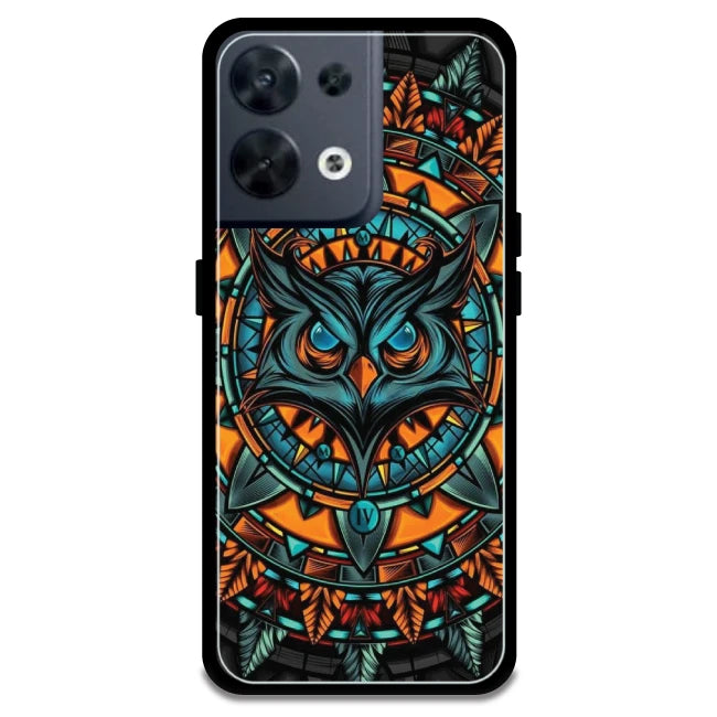 Owl Art - Armor Case For Oppo Models Oppo Reno 8 5G