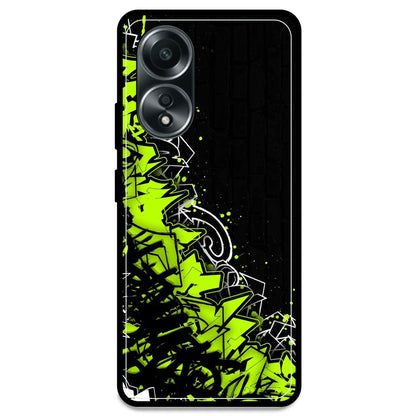 Green Graffiti - Armor Case For Oppo Models Oppo A58