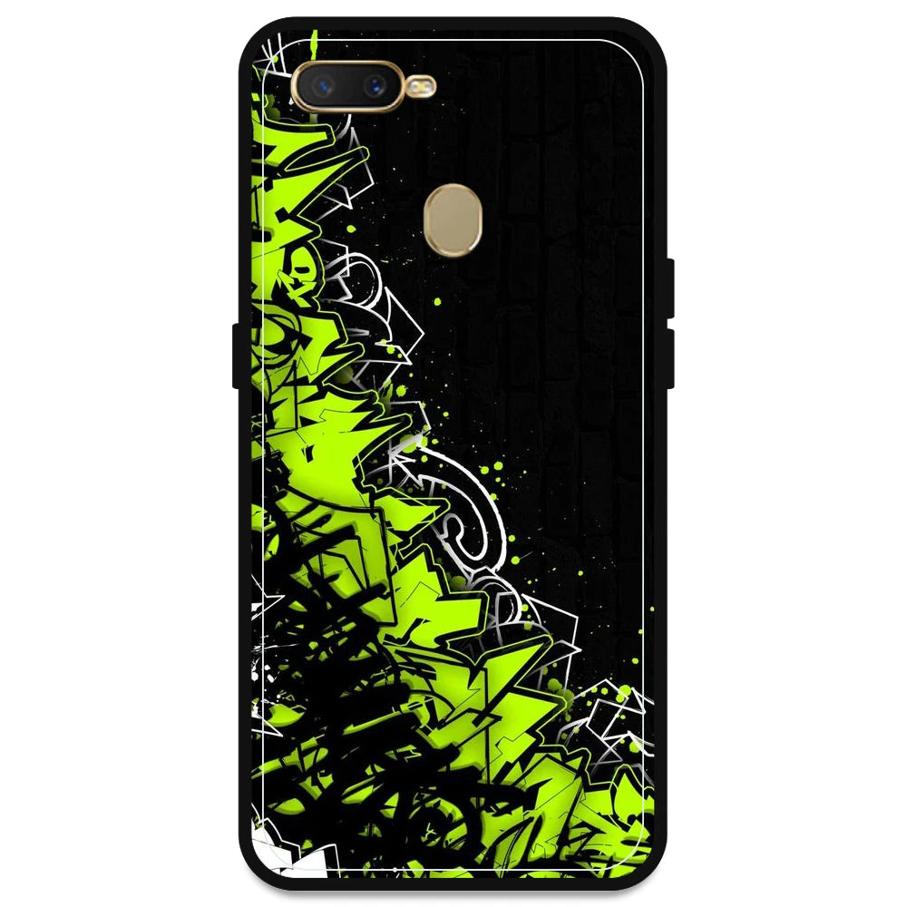 Green Graffiti - Armor Case For Oppo Models Oppo A5s