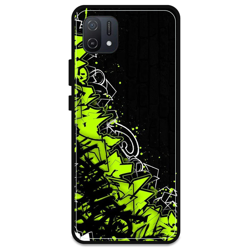 Green Graffiti - Armor Case For Oppo Models Oppo A16K