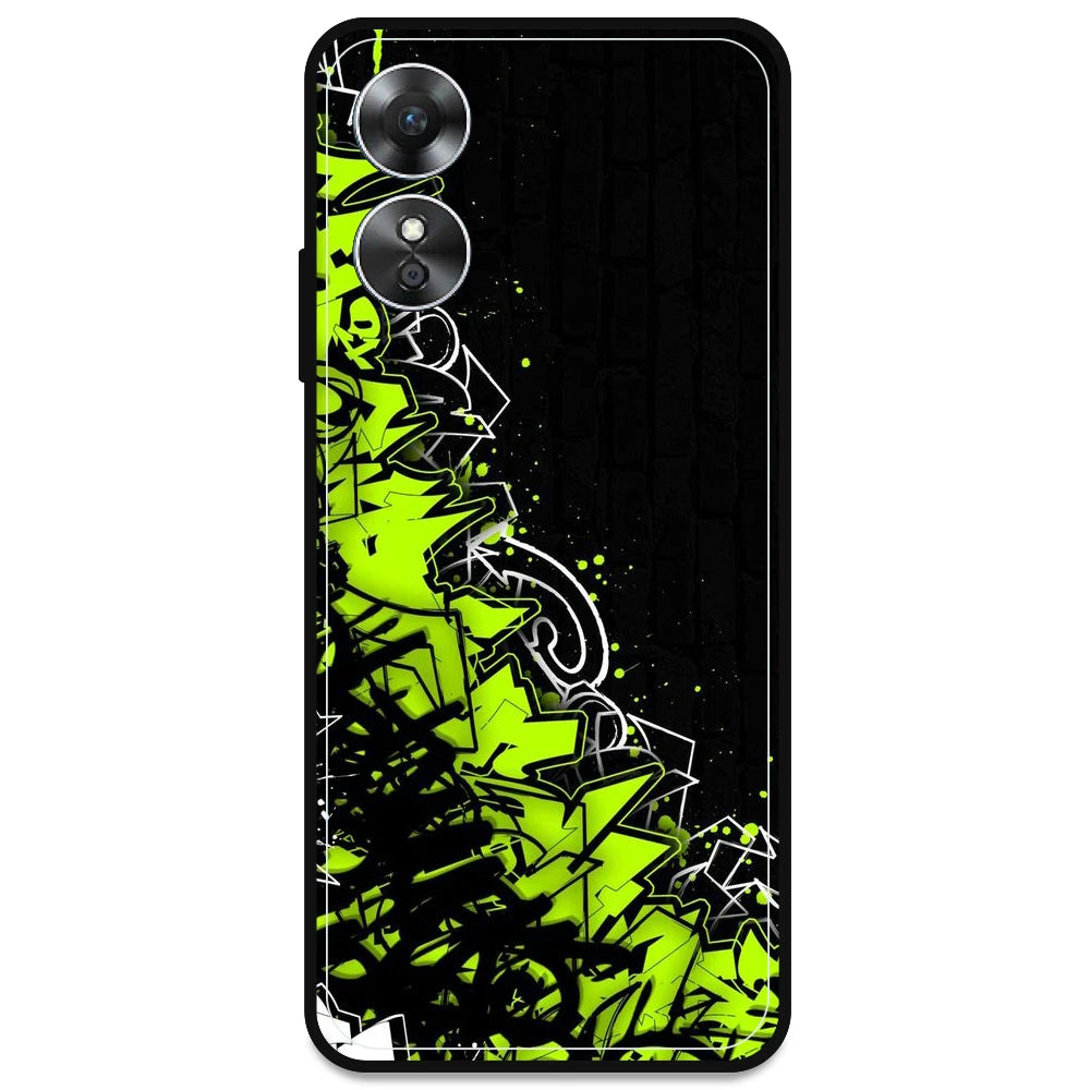 Green Graffiti - Armor Case For Oppo Models Oppo A17