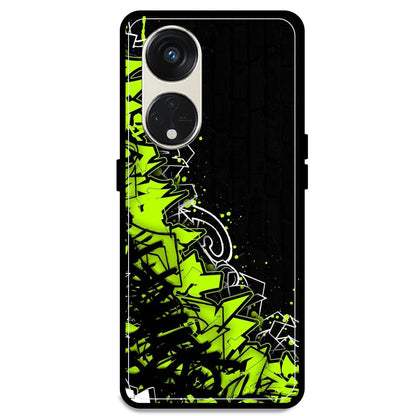 Green Graffiti - Armor Case For Oppo Models Oppo Reno 8T 5G