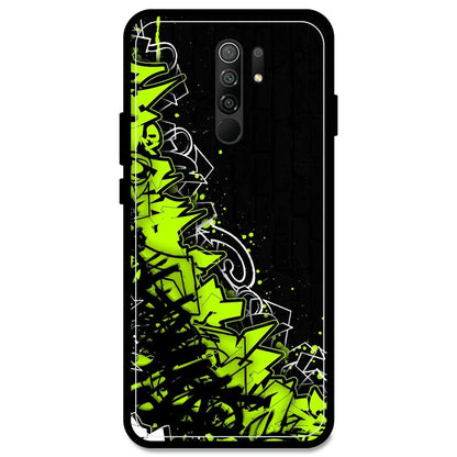 Green Graffiti - Armor Case For Redmi Models Redmi Note 9 Prime