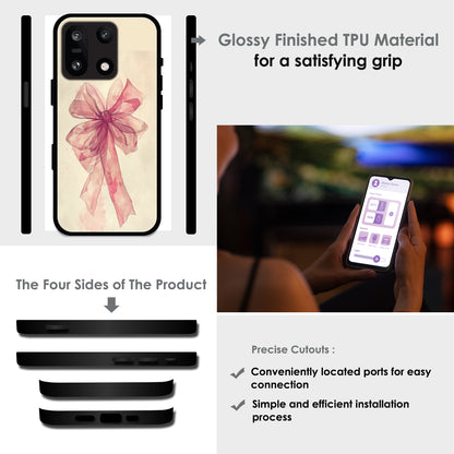 Pretty Pink Bows - Glossy Metal Silicone Cases for Oneplus