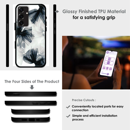 Satin Bows - Glossy Metal Silicone Cases for Samsung