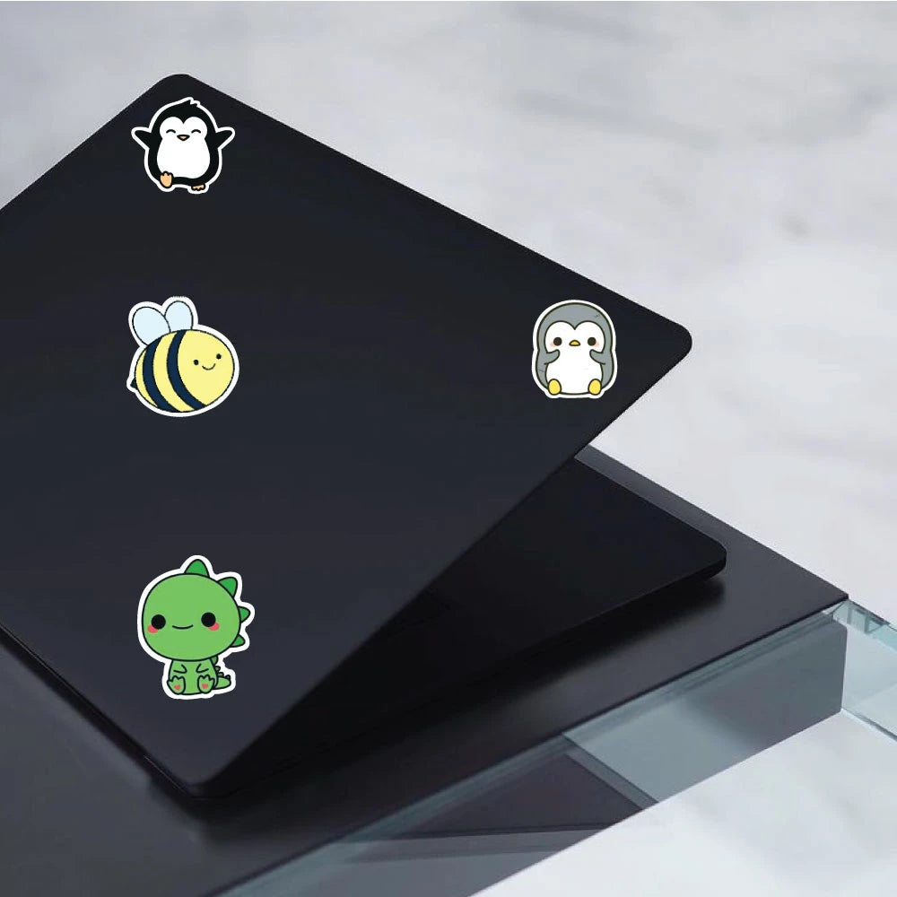 Cute Animal Stickers Pack – 42+ Kawaii Cartoon Stickers Infographic