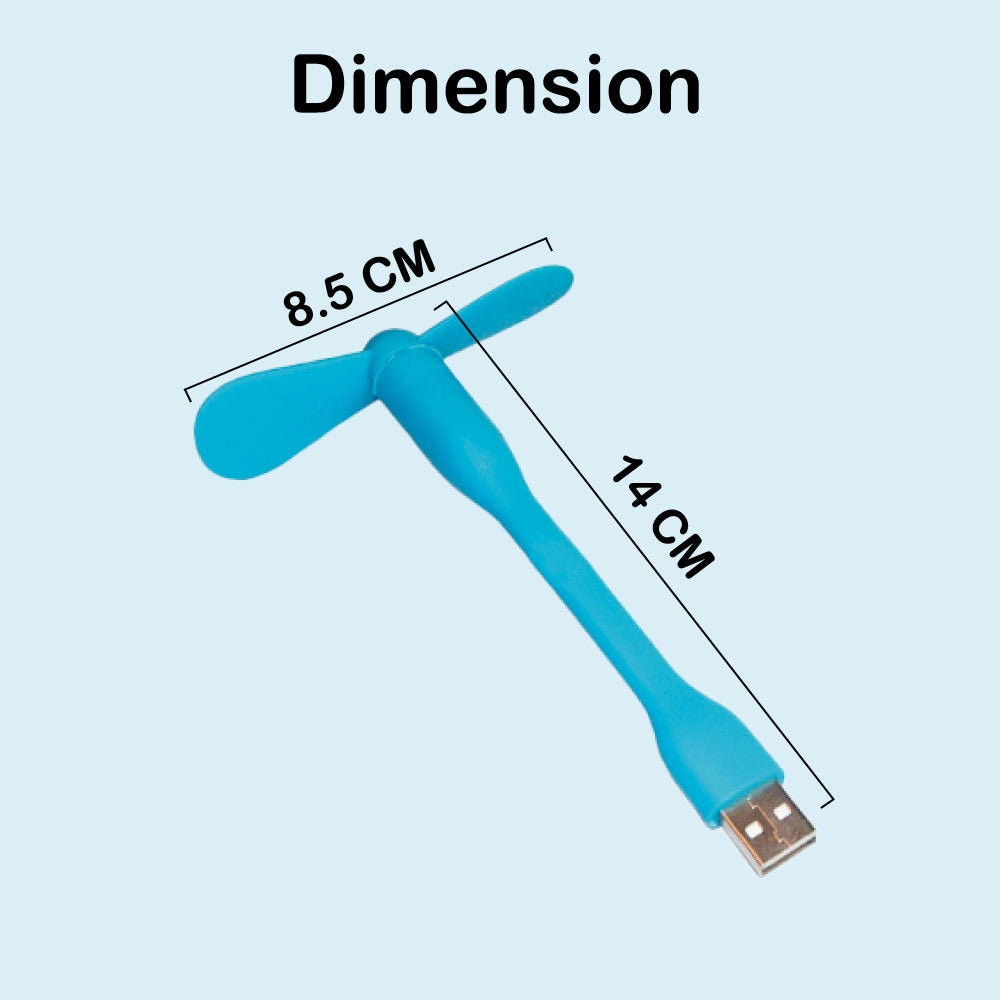 USB Powered Mini Fan Infographic