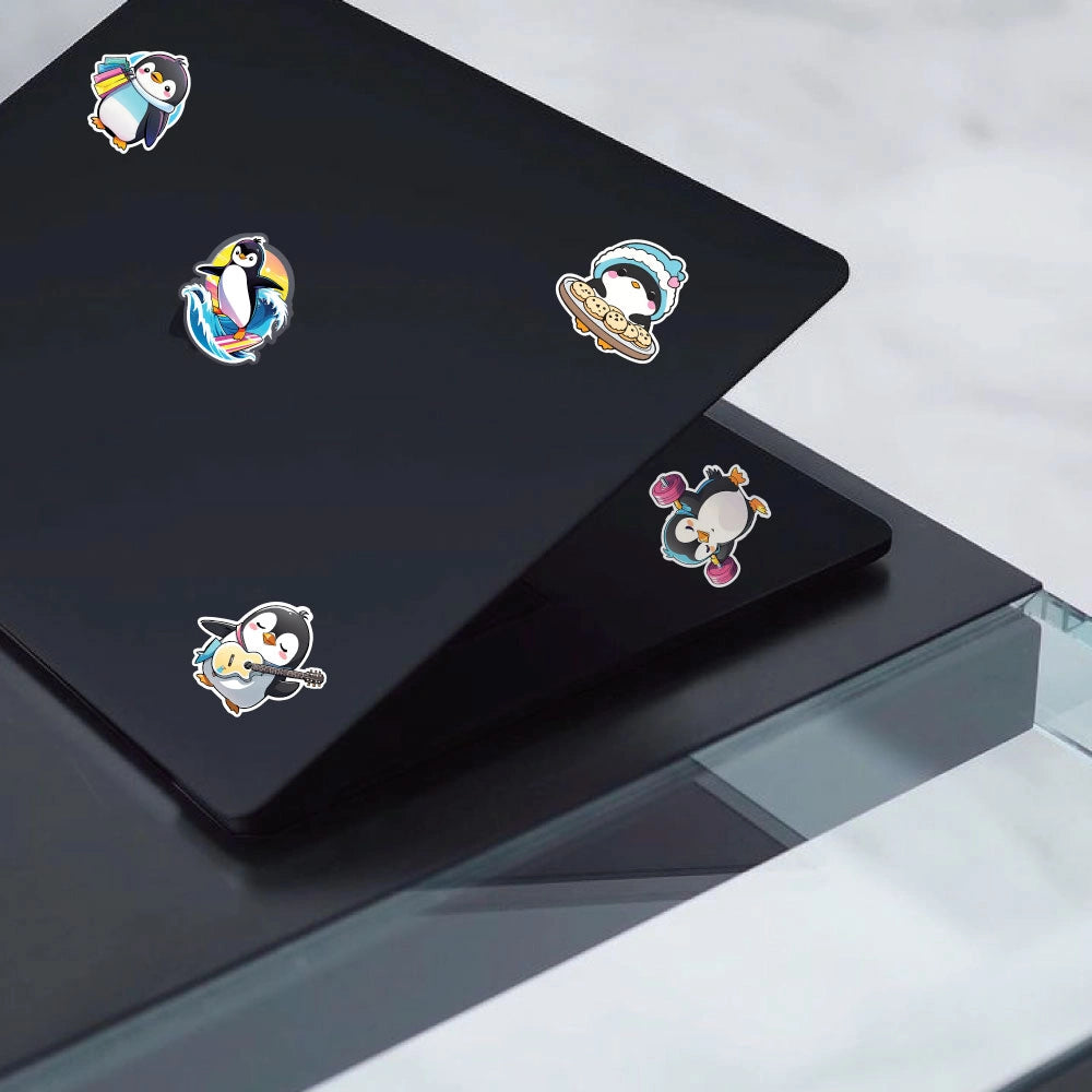 Pengiun – 42 Waterproof Aesthetic Stickers for Phone Cases, Clear Covers, Journals, Scrapbooks & More Infographic