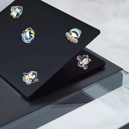 Pengiun – 42 Waterproof Aesthetic Stickers for Phone Cases, Clear Covers, Journals, Scrapbooks & More Infographic