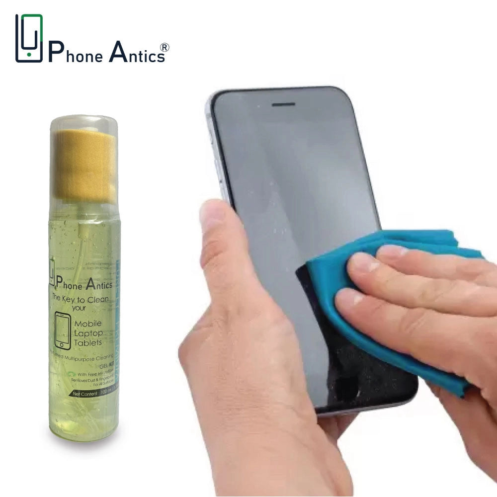 Mobile Screen Cleaning Gel With Microfiber Cloth- Fresh Lime