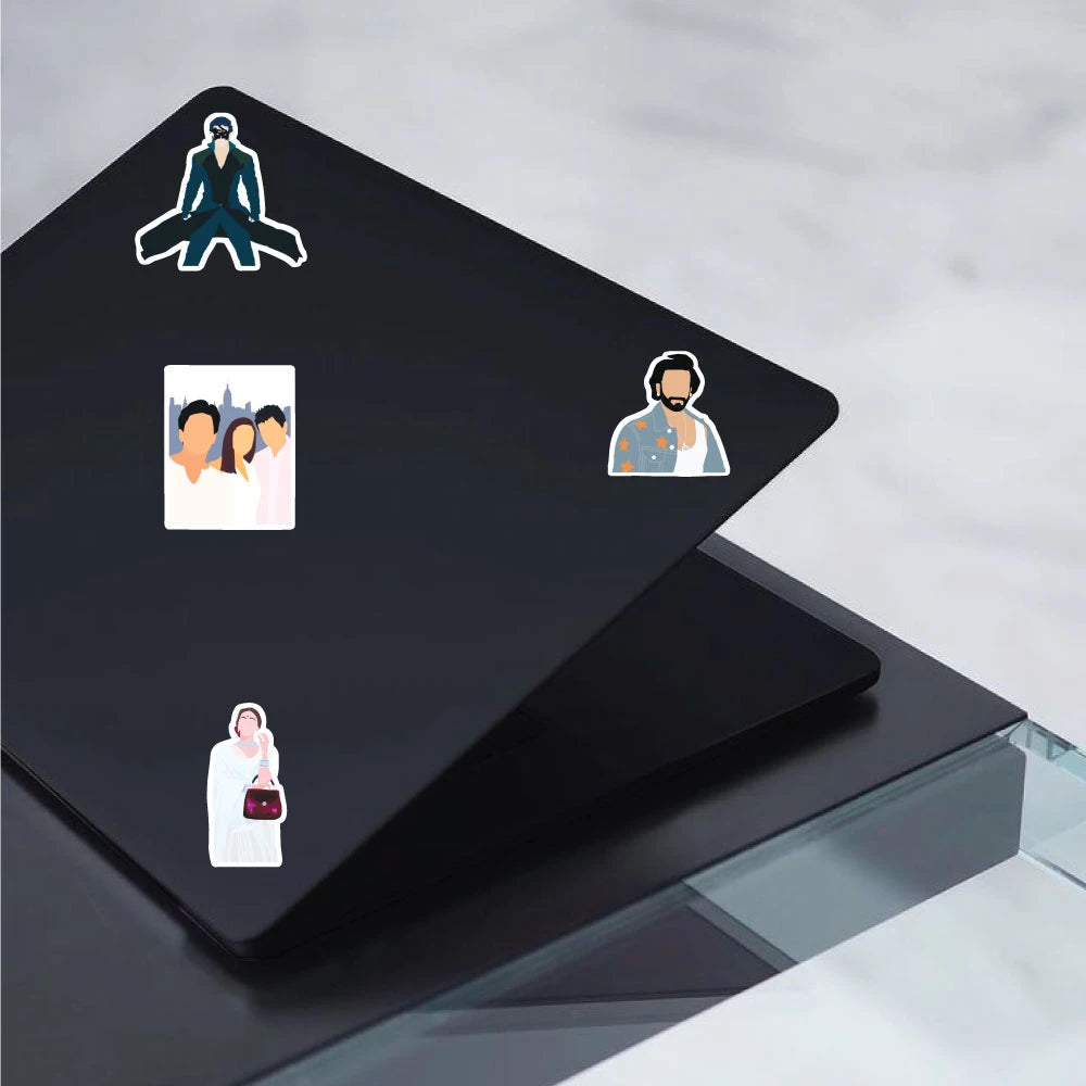 Bollywood Stickers Pack – 41 Indian Movie Stickers Infographic