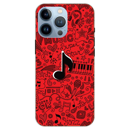 Black Music Art - 4D Acrylic Case For Apple iPhone Models