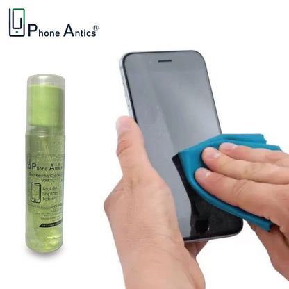 Mobile Screen Cleaning Gel With Microfiber Cloth- Green Apple