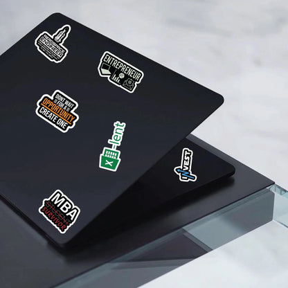 Professional Sticker Bundle – 47 Waterproof Aesthetic Stickers Infographic