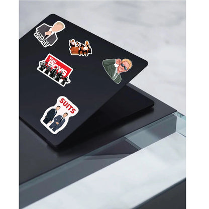 TV Series Stickers Pack – 42+ Pop Culture Waterproof Stickers Infographic