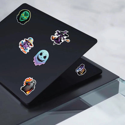 Ghost Sticker Bundle – 48 Waterproof Aesthetic Stickers Infographic