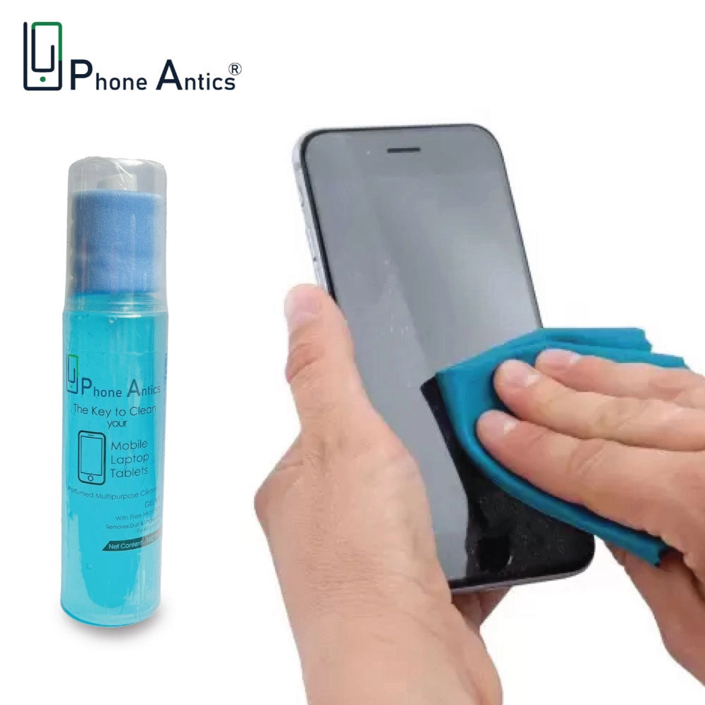 Mobile Screen Cleaning Gel With Microfiber Cloth- Aqua Breeze