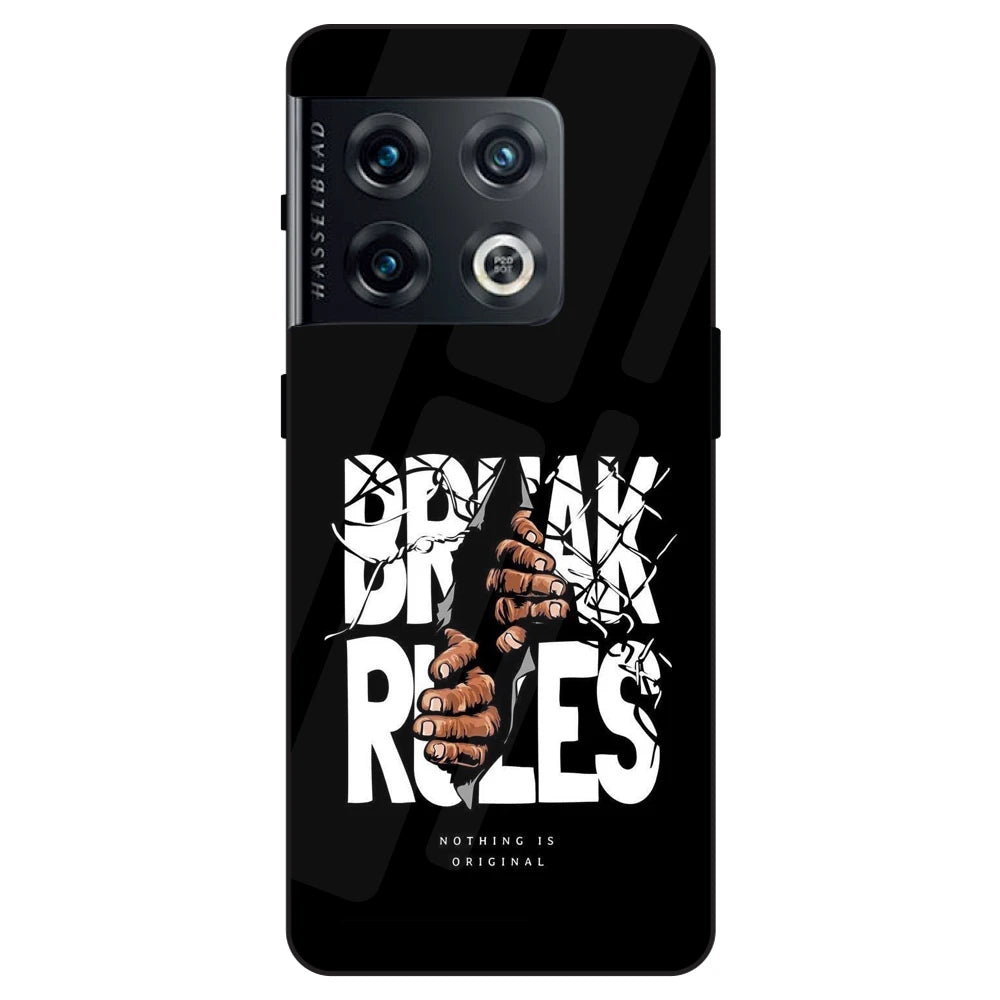 Break Rules - Glass Case For OnePlus Models