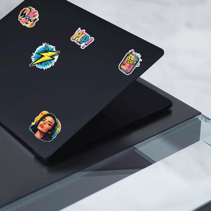 Pop Art Diva Sticker Bundle – 46 Waterproof Aesthetic Stickers for Phone Cases, Clear Covers, Journals, Scrapbooks & More