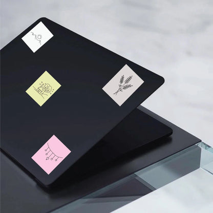 Minimal Aesthetic Stickers Pack – 42+ Pastel Line Art Stickers Infographic