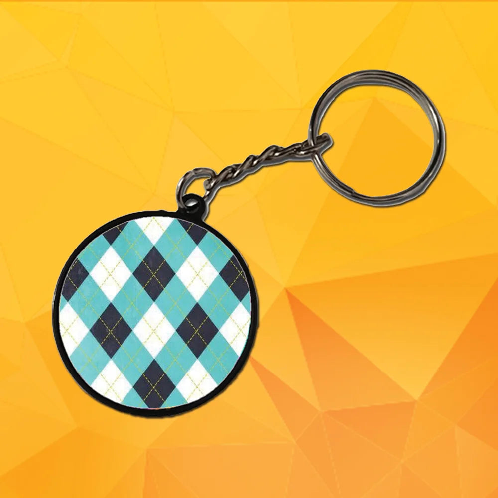 Patterns - A Combo Of 4 Black Border Keychains